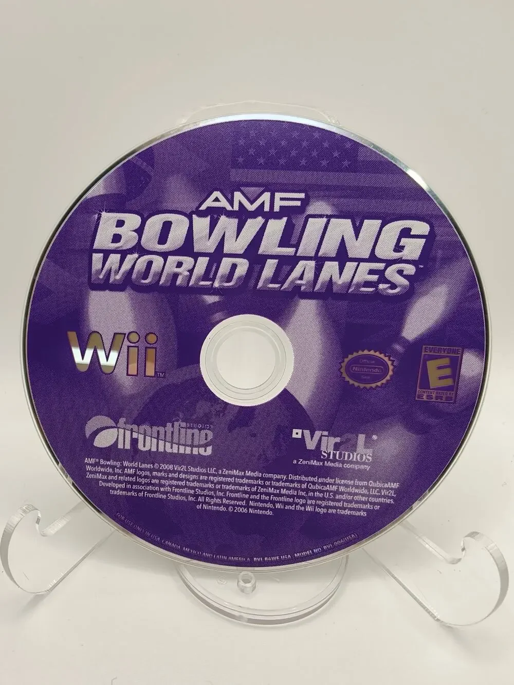 AMF Bowling World Lanes Wii Disc Tested Working